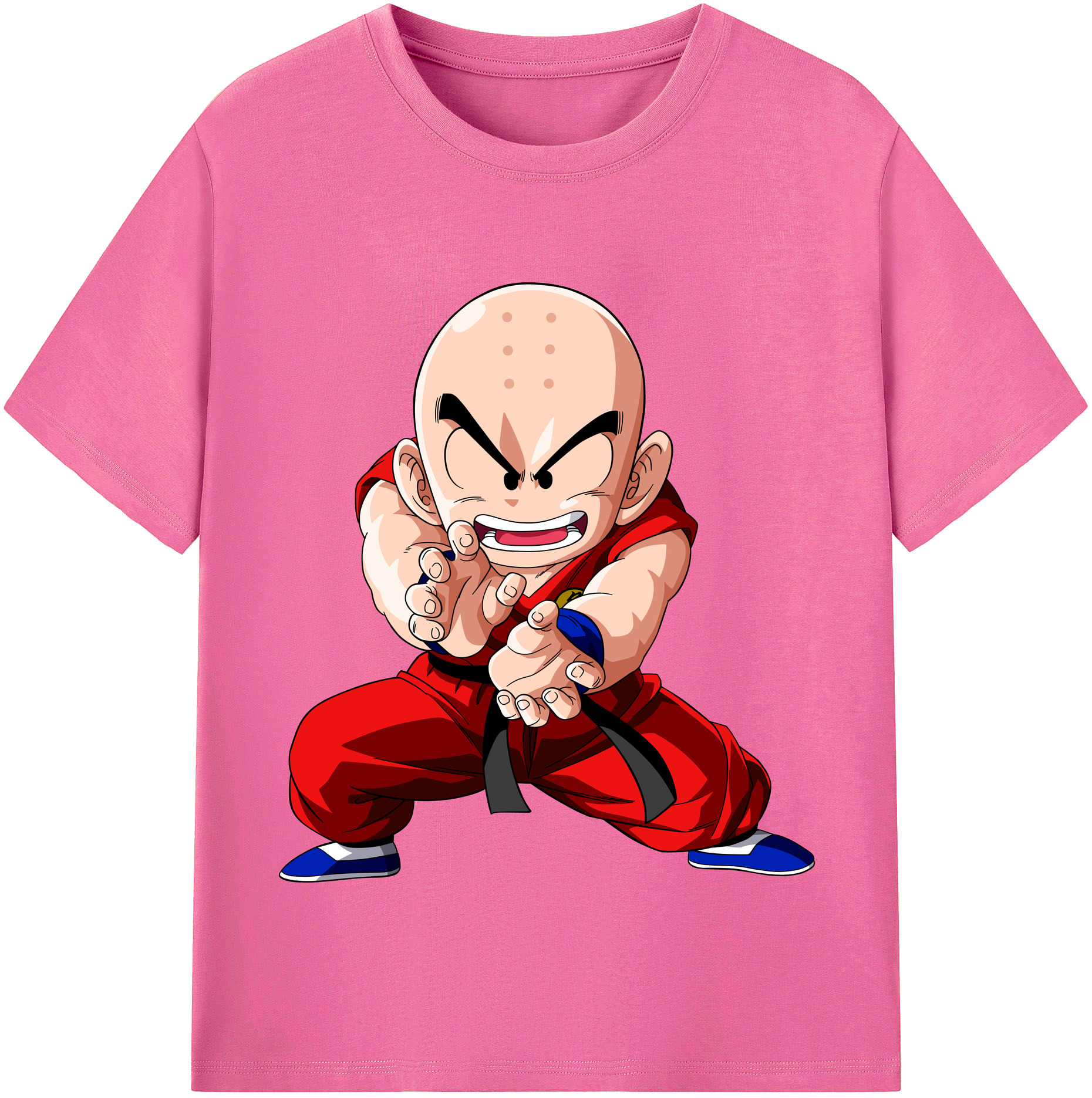 （画像用） ドラゴンボール クリリン DRAGON BALL krillin レディースカジュアルプリントTシャツ（綿100％）